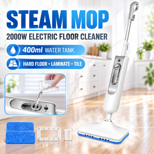 Lightweight hot steam mop - hot,