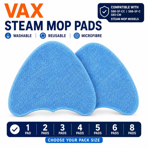 Vax steam mop - pads, sf